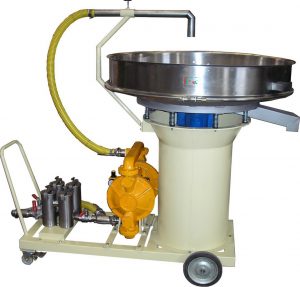 Carro imanes con vibrotamiz